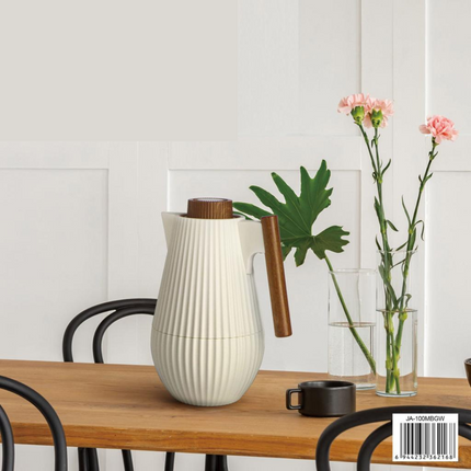 ROYAL 1L VACUUM FLASK - WHITE