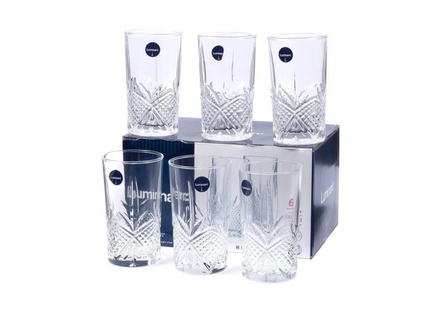 LUMINARC GLASS CUP SET, 280 ML - 6 PIECES