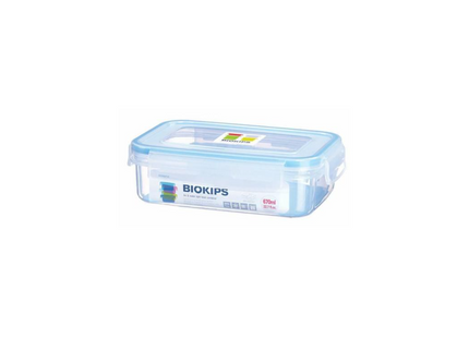 KOMAX RECTANGULAR FOOD STORAGE CONTAINER W/SEPARATOR-670ML