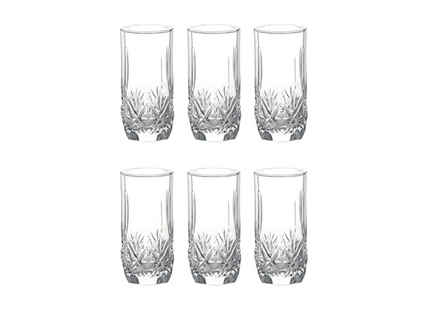 LUMINARC GLASS WATER CUP SET - 6 PIECES