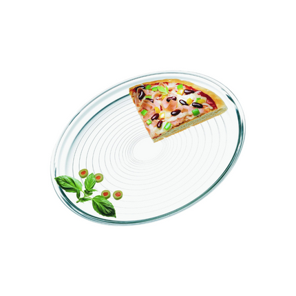 GLASS PIZZA PLATE