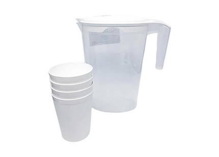  2L WATER JUG WITH CUPS SET 