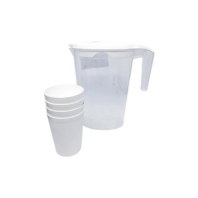  2L WATER JUG WITH CUPS SET 