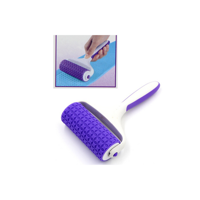 PATTERN EMBOSSER ROLLER WITH HANDLE