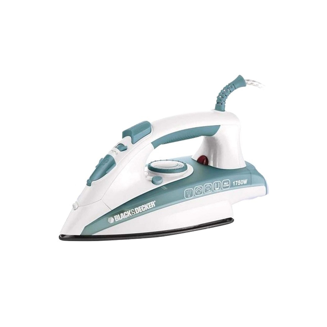 BLACK DECKER 1750W STEAM IRON CERAMIC COATED SOLEPLATE WITH ANTI