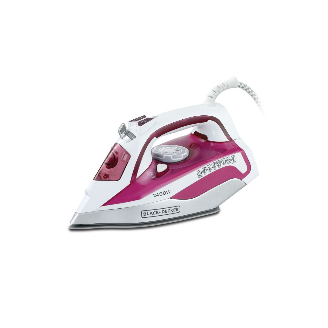 BLACK DECKER 2400 WATT STEAM IRON WITH CERAMIC SOLEPLATE