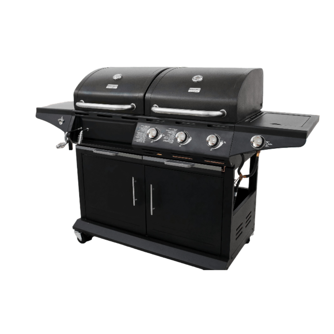 Combination charcoal and gas grill hot sale