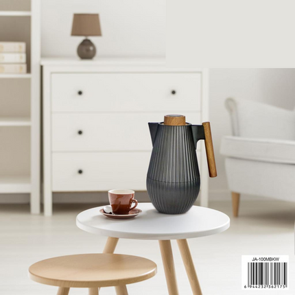 ROYAL 1L VACUUM FLASK - BLACK