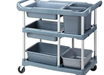 Plastic Storage Trolley with Wheels