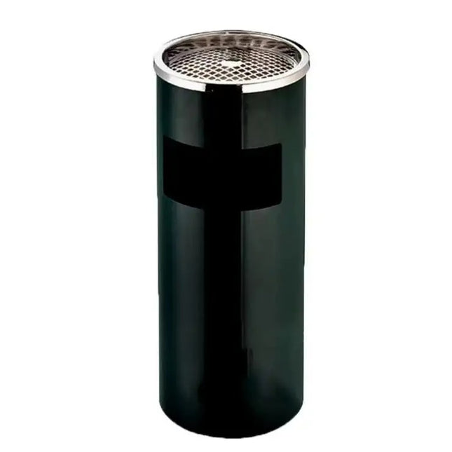 Mega Black Cylindrical Ash Stand Bin