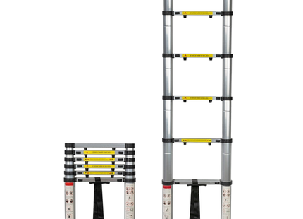 Telescoping ladder 6 steps 2 meters