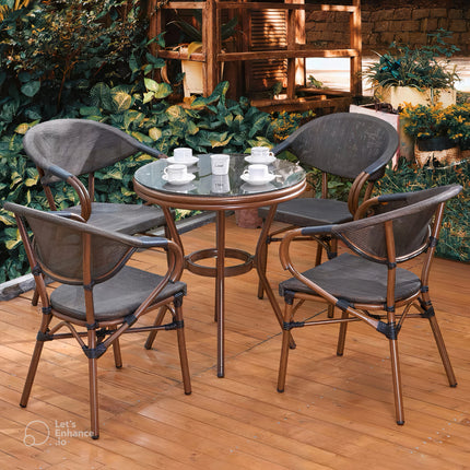 LUXURY GARDEN DINING SET - 5 PIECES