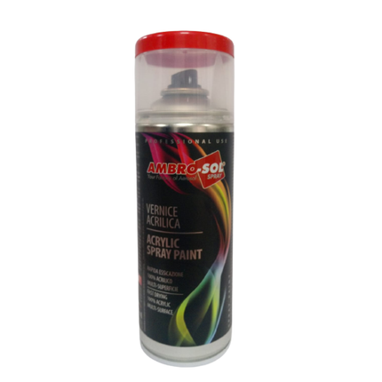 AMBRO 400ML ACRYLIC SRAY PAINT DEEP RED