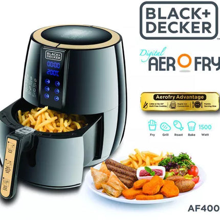 BLACK+DECKER DIGITAL  AIR FRYER 4L - BLACK - AF400-B5 