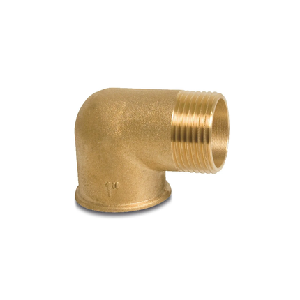 ELBOW 90° BRASS 1/4" FEMALE THREAD X MALE THREAD 