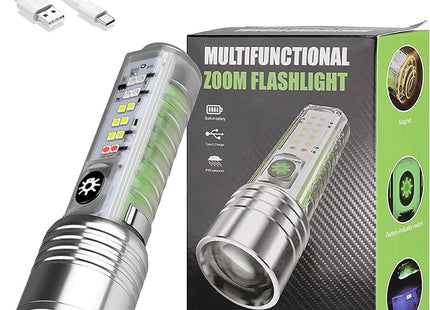 Multi-function lens flashlight