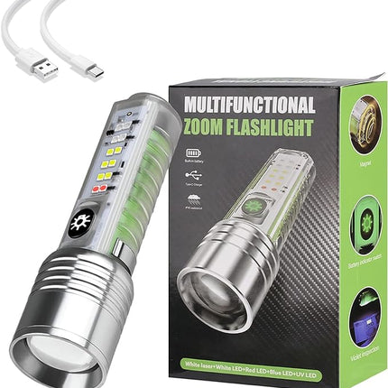 Multi-function lens flashlight