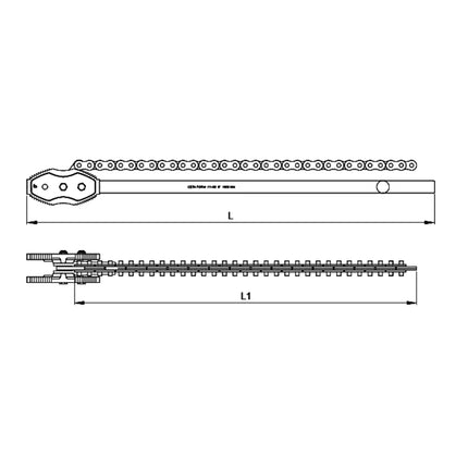 مفتاح مواسير جنزير سيتافورم 4 إنش  *900 مم