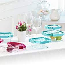 KOMAX GLASS RECTANGULAR FOOD STORAGE CONTAINER_385ML