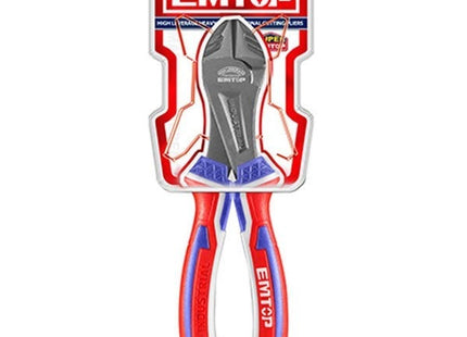 EMTOP 8" HIGH LEVERAGE HEAVY-DUTY DIAGONAL CUTTING PLIERS