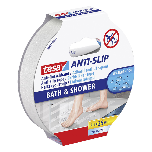 TESA 25MM*5 ANTI SLIP BATH&SHOWER 