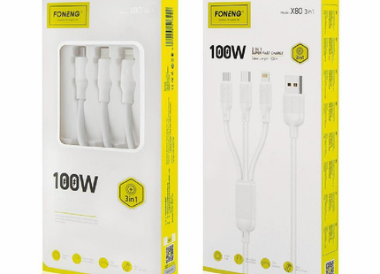 FONENG  3IN 1 100CM CABLE CHARGER