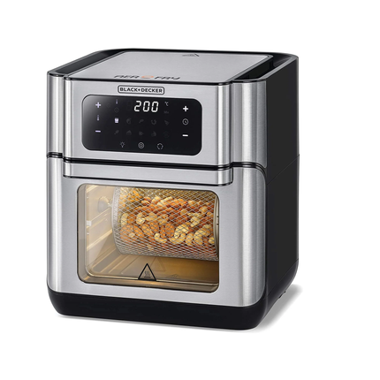 مقلاة هوائية وفرن رقمي من بلاك أند ديكر 12 لتر - 8 كيلو 1500 واط