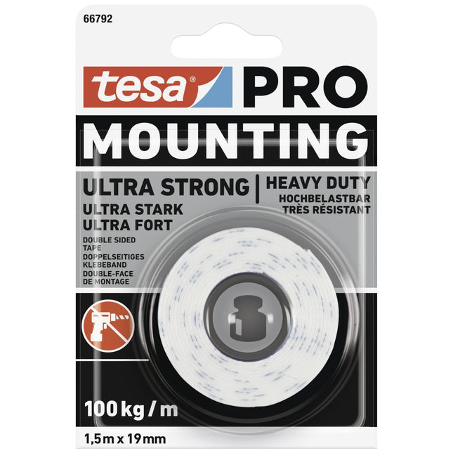 TESA 1.5M*19MM PRO MOUNTING TAPE 