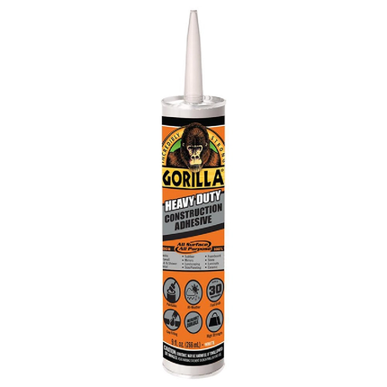 GORILLA CONSTRUCTION ADHESIVE - WHITE 266ML
