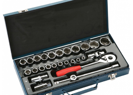 JETECH 1/2 DR_SOCKET SET METRIC 27PCS