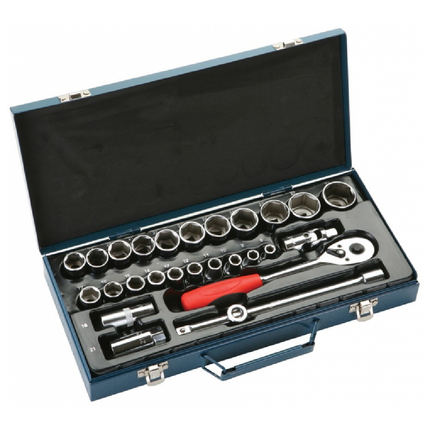 JETECH 1/2 DR_SOCKET SET METRIC 27PCS