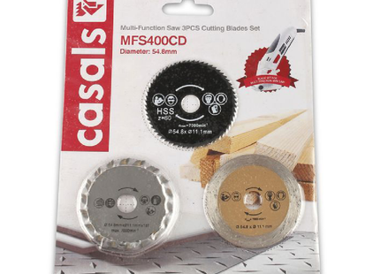 CASALS MULTI FUNCTION SAW 3PCS MFS400CD