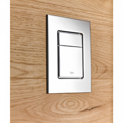 GROHE  SKATE COSMOPOLITAN TOILET FLUSH PLATE - BRUSHED GRAPHITE