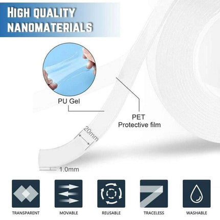 شريط لاصق دبل فيس مزدوج - شفاف