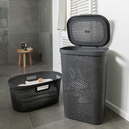 CURVER INFINITY LAUNDRY HAMPER GREY