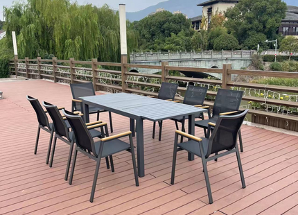 LUXURY GARDEN DINING SET - 9 PIECES