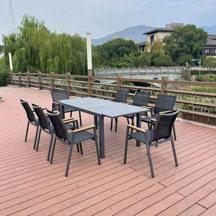 طقم سفرة فاخر للحديقة - 9 قطع