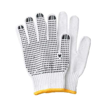 Paws of heavy, single-sided black wool