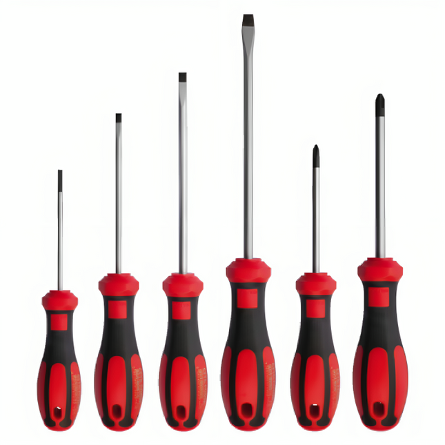A set of screwdrivers of different sizes 