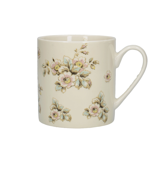 KATIE ALICE COTTAGE FLOWER CAN MUG CREAM