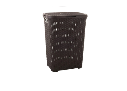Curver Brown Style Laundry Basket, 40 litres