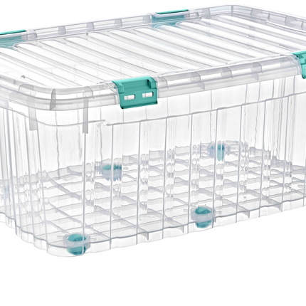 صندوق تخزين بعجلات من بوليتايم 120 لتر