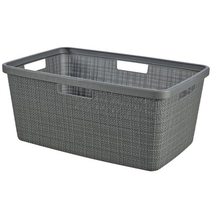 CURVER JATE  LAUNDRY BASKET HAMPER GREY
