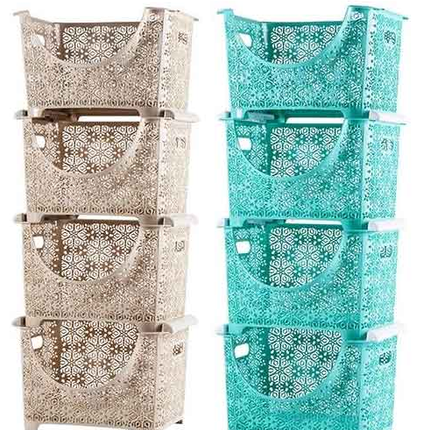 LACE DESIGN 4SHELVES KITCHEN SET