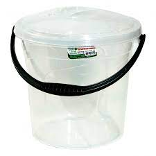 POLYTIME WATER BUCKET WHIT COVER - 5L