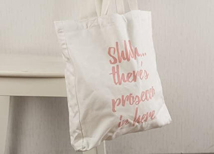 CREATIVE TOPS AVA &amp; I CANVAS BAG - SH......THERES PROSECCO IN HERE (β)
