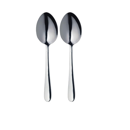 KITCHENCRAFT MASTERCLASS STAINLESS STEEL SERVING SPOONS 23.5 CM - SET OF 2