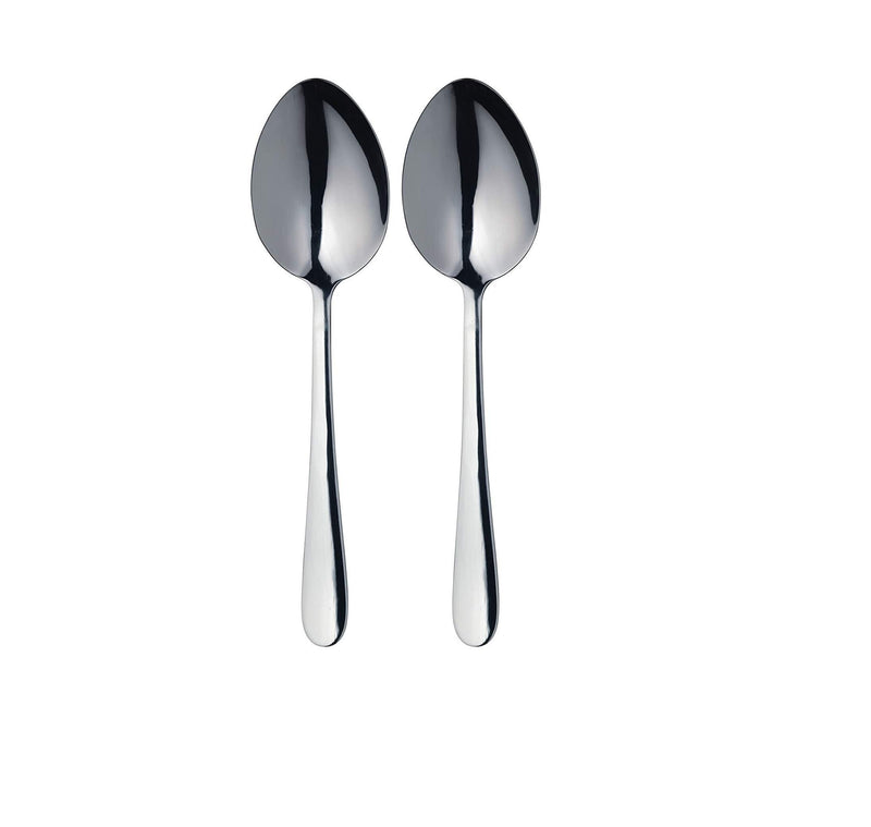 KITCHENCRAFT MASTERCLASS STAINLESS STEEL SERVING SPOONS 23.5 CM - SET OF 2