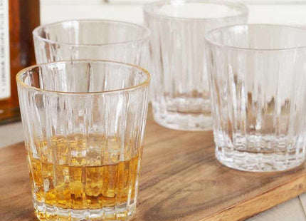 MIKASA REVEL SET OF 4 12OZ DOUBLE OLD FASHIONED GLASSES