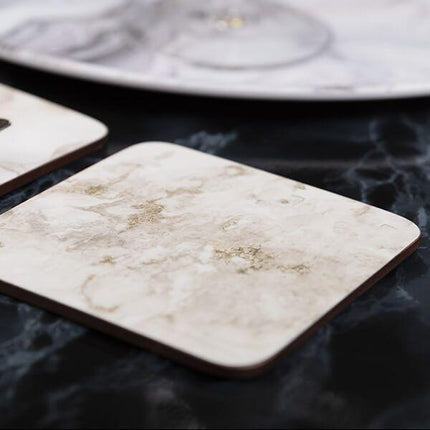 CREATIVE TOPS GRAY MARBLE PACK OF 6 PREMIUM COASTERS 